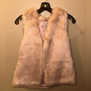 Blush Furry Vest (size L)